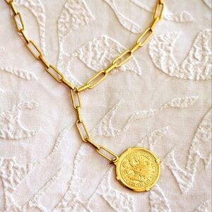 SUSAN SHAW COIN NECKLACE